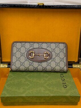 Gucci Horsebit 1955 Zip Around Wallet